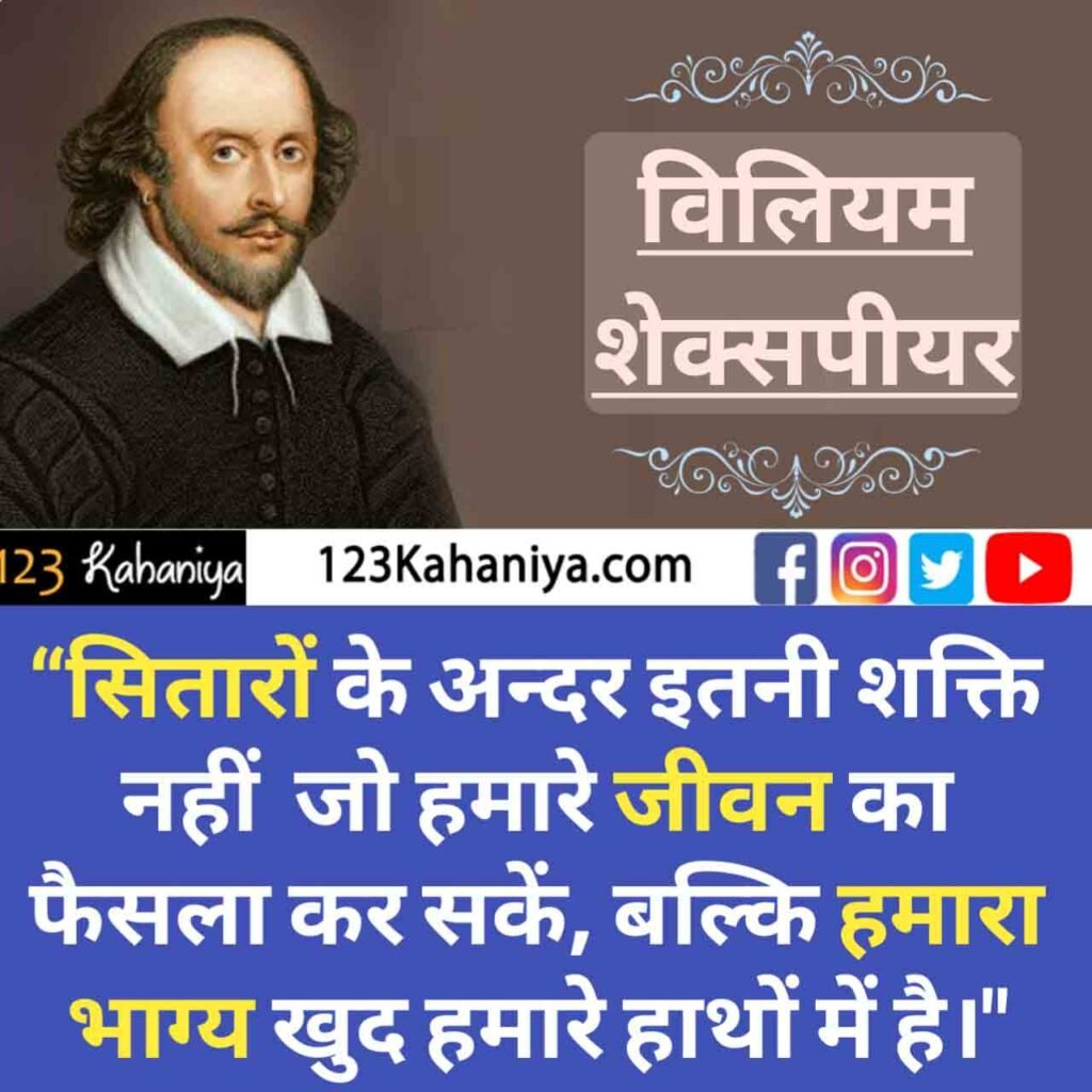 William Shakespeare Quotes in Hindi.