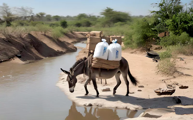 एक गधा और नमक। The Donkey and the Salt.