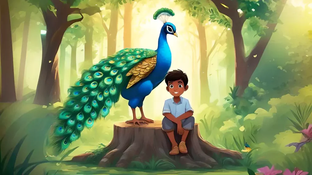 Raj and his friend Peacock. 