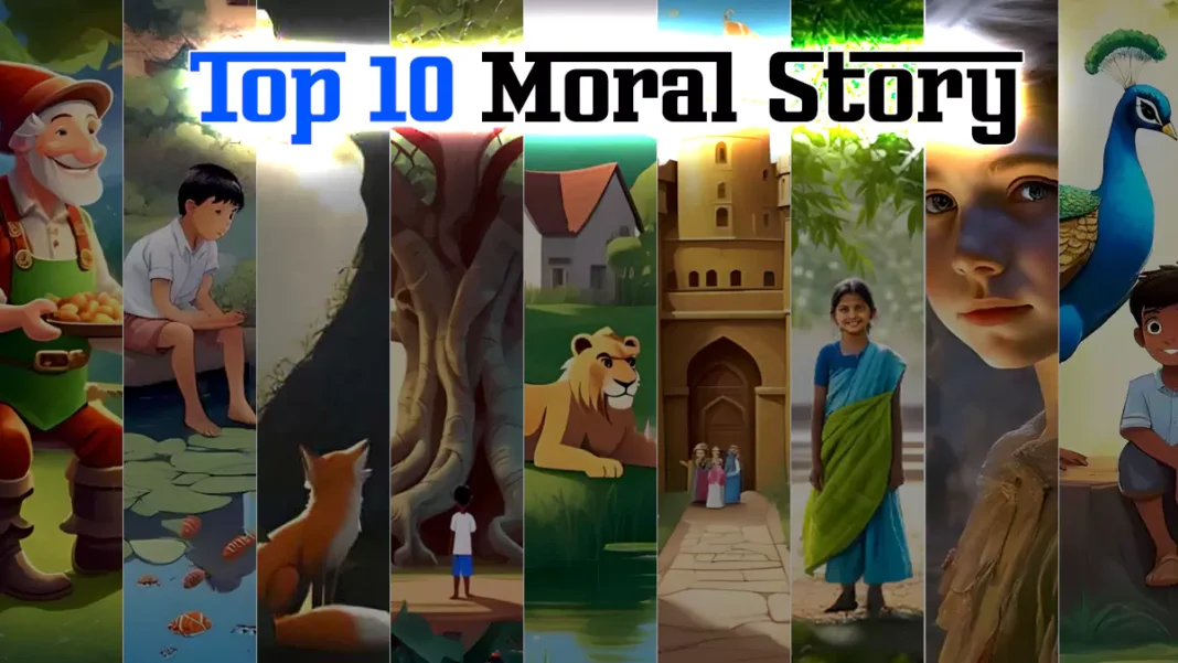 Top 10 Moral Stories in Hindi. बच्चों के अच्छे संस्कार और ज्ञान के लिए 10 नैतिक कहानियाँ।